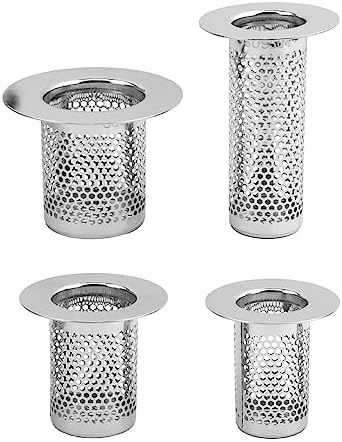 Tookie 4 Pack Stainless Steel Hair Catcher Drain Strainer
