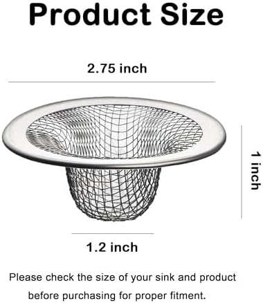 20Pcs Stainless Steel Sink Drain Strainer Mesh for Bathroom