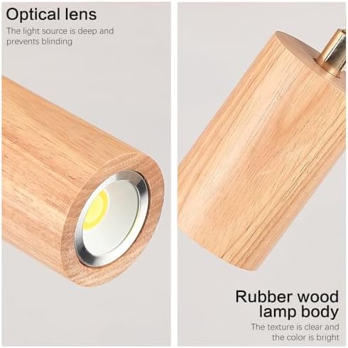 Modern Wood LED Ceiling Spotlight Kit Adjustable