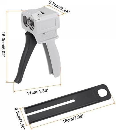 Uxcell 50ml AB Epoxy Resin Mixing Gun 21 Ratio