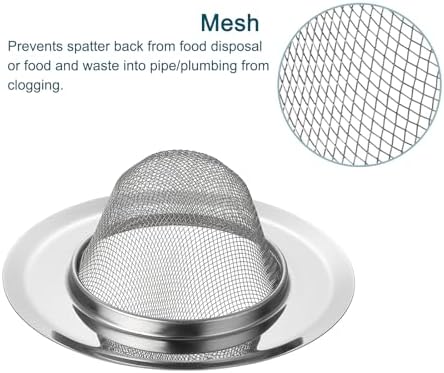 Uxcell 2Pcs Kitchen Sink Drain Strainer