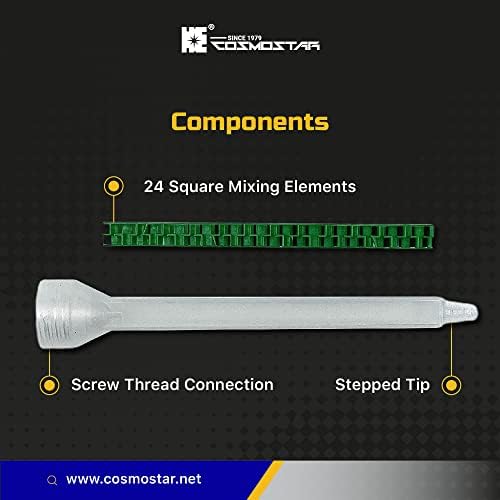 HE COSMOSTAR Static Mixer Nozzle Tip 10 PCS
