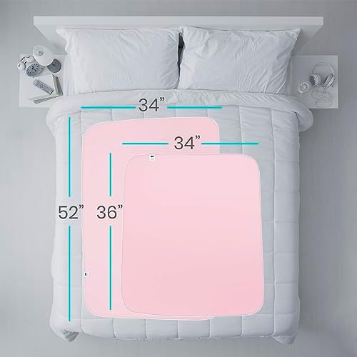 Vive Reusable Waterproof Bed Pad for Incontinence - 34 x 52