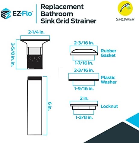 Eastman EZ-FLO 1-12 Inch Chrome Sink Strainer