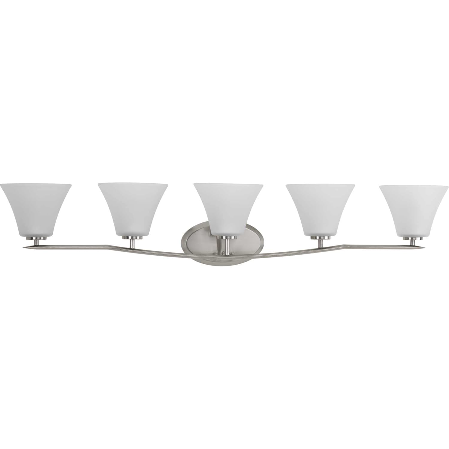5-Light Brushed Nickel Bath Light by Progress