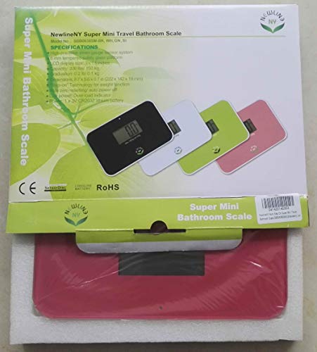 NEWLINE NY Super Mini Travel Bathroom Scale Strawberry Ice SBB0638SI