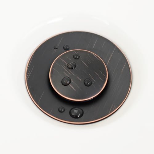 Purelux Bathroom Sink Drain Stopper with Overflow and Lift Rod