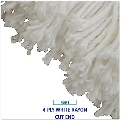 Boardwalk Cut-End Lie-Flat Wet Mop Head 16oz White