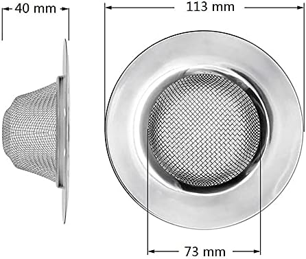 ALINNA 2 Pack Stainless Steel Sink Strainer for Kitchen Bathroom