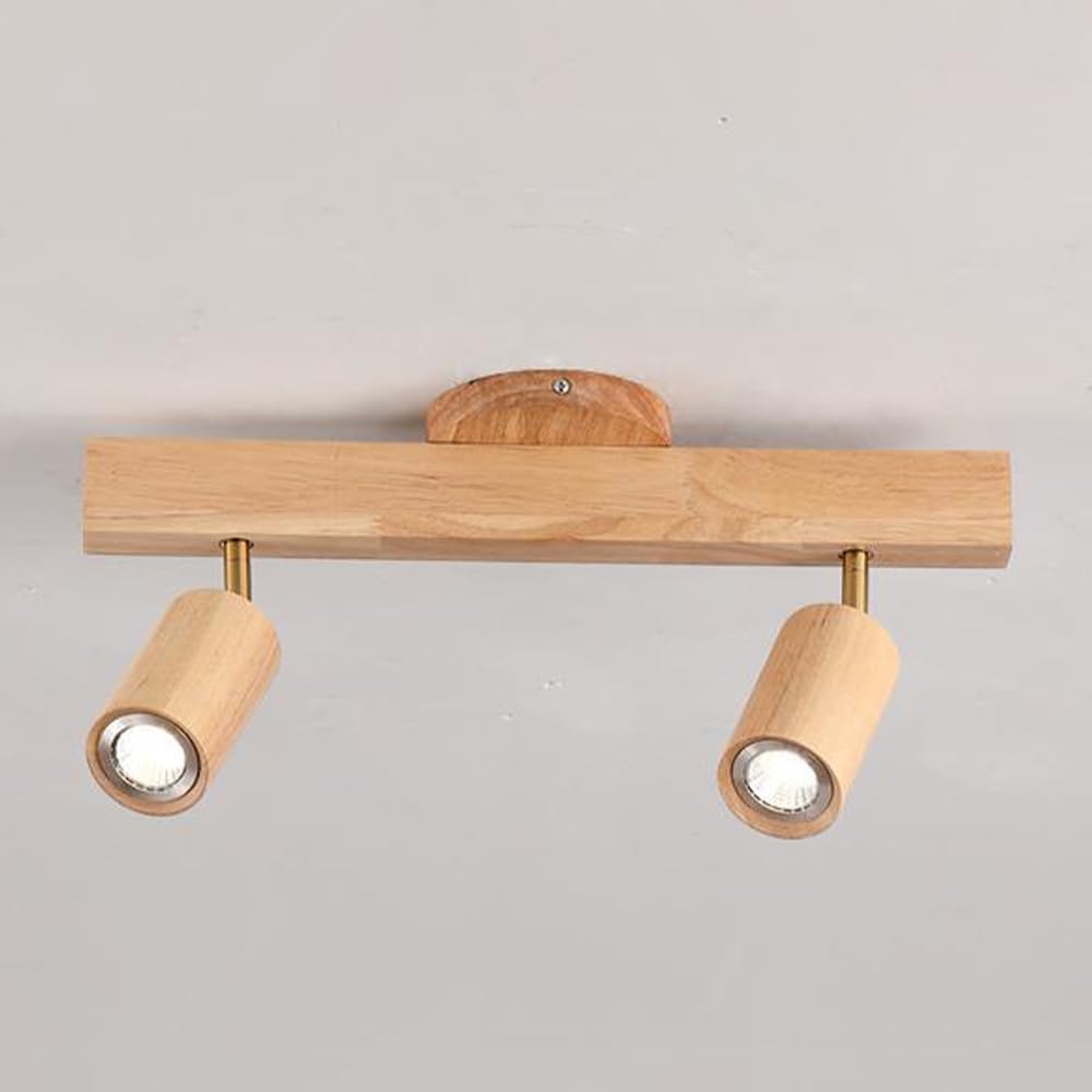 Modern Wood LED Ceiling Spotlight Kit Adjustable