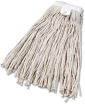 Boardwalk BWK2024CEA No 24 Cotton Cut-End Wet Mop Head White