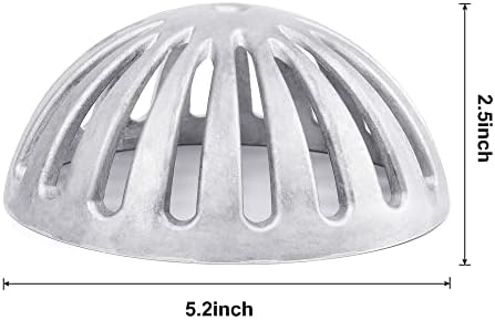 Heavy Duty Aluminum Dome Drain Cover 5-12 x 2-14