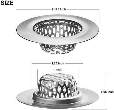 2 Pack Stainless Steel Sink Strainers 2125 Top 1 Basket