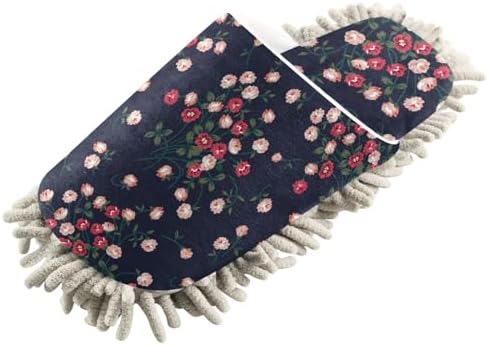Kigai Microfiber Slippers with Bohemian Flowers for Women Men