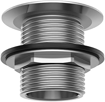 Stainless Steel Bar Sink Drain 1 NPS Thread for 1-38 Opening