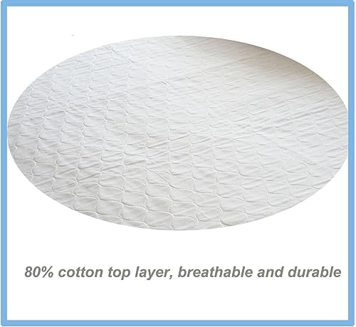 Jadefun 2 Pack Reusable Bed Pads for Queen 34X60 Waterproof Incontinence Underpad