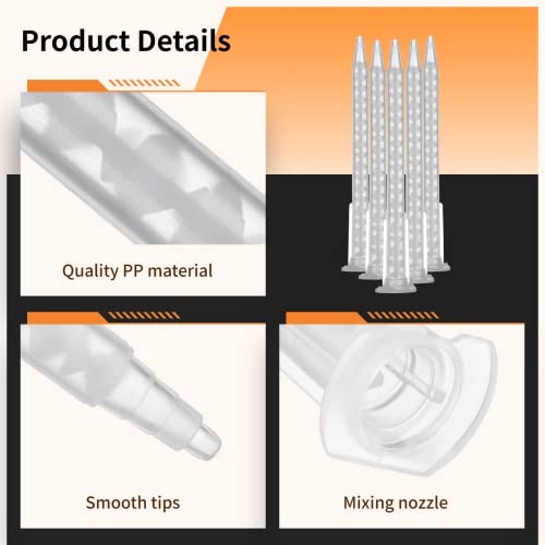 50PCS Epoxy Mixing Nozzle for 50ml17oz 11 Ratio AB Adhesive