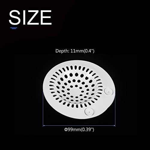 METALLIXITY Shower Drain Hair Catcher 24 x 063 White 1