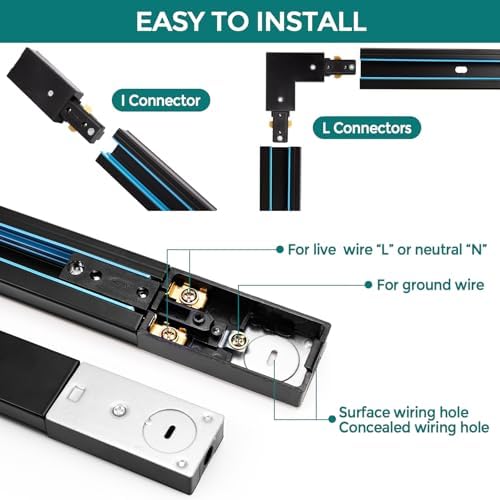 iCreating H Track Live End Connector - 3 Wire Power Feed 1