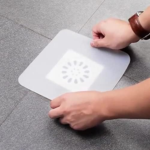 Xirgoe Silicone Drain Cover for Shower 79 Inch 22pcs White and Grey