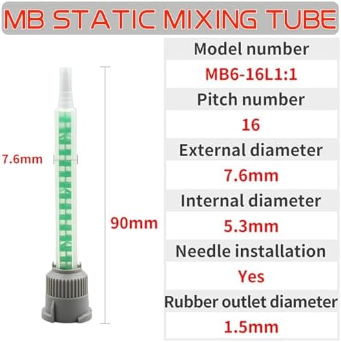 20-Piece Epoxy Mixing Nozzle Set for 50ml Cartridges