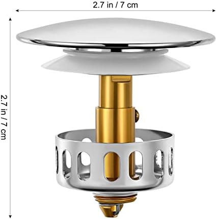 DOITOOL Bathroom Sink Drain Stopper with Hair Catcher