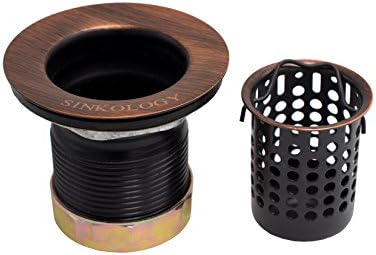 SinkSense 2 Jr Basket Strainer Drain in Antique Copper