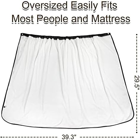Grecle Large Cotton Incontinence Bed Pad - Reusable for Adults and Kids Black
