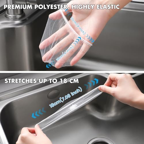 Muslish 200 Pack Kitchen Sink Strainer Mesh Bags 1