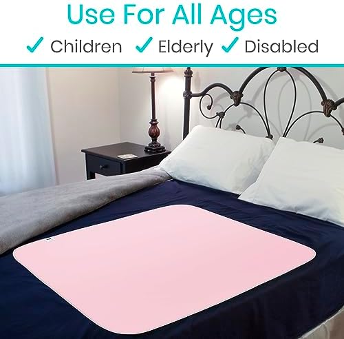 Vive Reusable Waterproof Bed Pad for Incontinence - 34 x 52