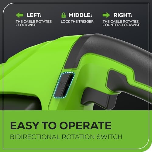 Greenworks 24V Cordless Drain Auger with 20Ah Battery