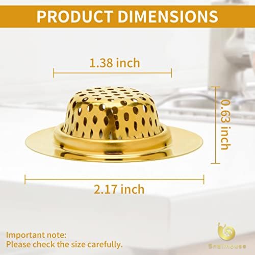Snailhouse 2 Pack Stainless Steel Drain Strainers