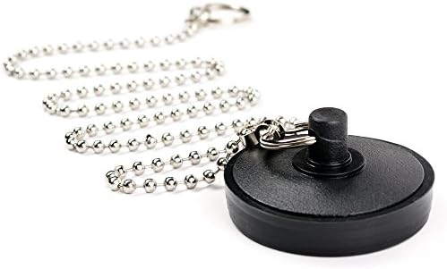 OFXDD Sink Stopper 175 Black with Chain