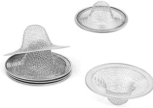 4 Pieces Silver Mesh Basin Sink Drain Strainer 2 x 079