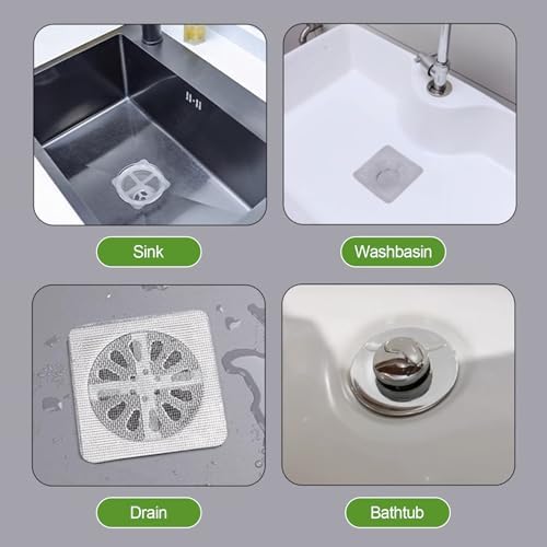 Qilucky 20PCS Disposable Shower Drain Hair Catcher