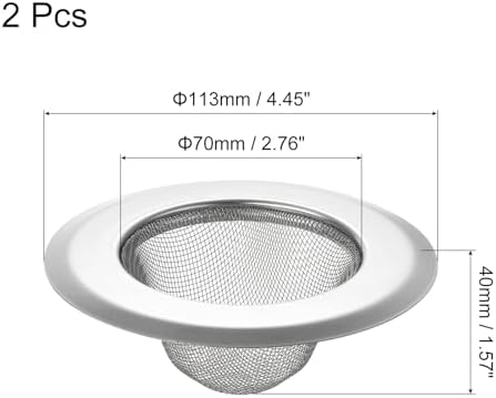 Uxcell 2Pcs Kitchen Sink Drain Strainer