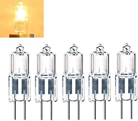10pcs G4 Halogen 5W 12V Bi-Pin JC Bulb 2700K