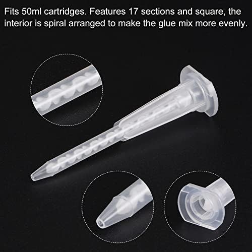 Uxcell 15 Pcs Epoxy Static Mixer for AB Glue