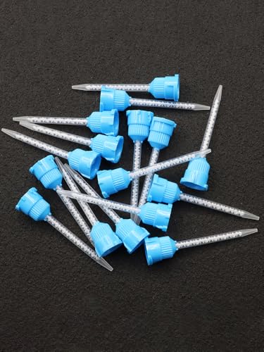 50pcs Blue Epoxy Mixing Nozzle for Glue Gun with 1121 Ratio