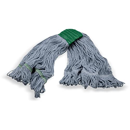 SPARTA 369551B14 Cotton Mop Head Replacement - 5 Inch Green Loop-Ended