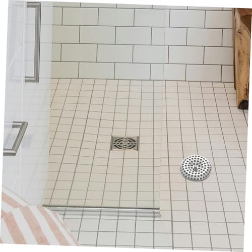 Amosfun Stainless Steel Shower Drain Cover with Hair Catcher