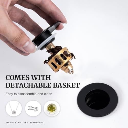 Ultimate Unicorn Pop-up Sink Drain Stopper with Overflow Bronze