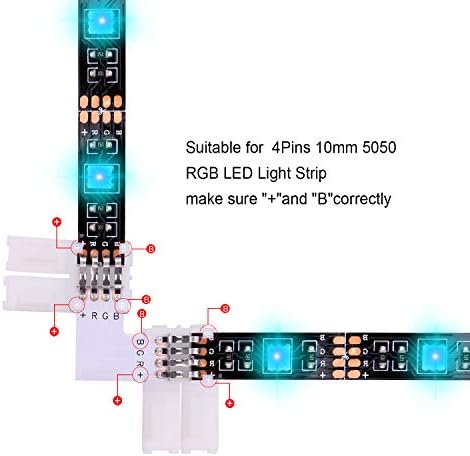 iCreating 5050 4Pin LED Strip Connector Kit 10mm