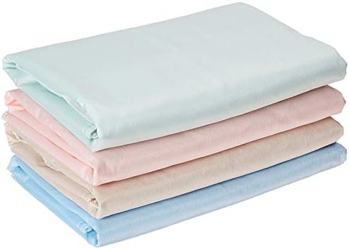 4 Pack Reusable Incontinence Underpads 34x36 in - Blue Green Tan Pink