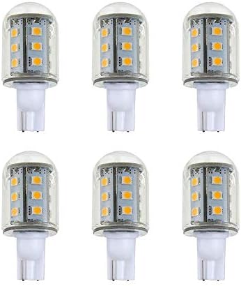 Makergroup T5 T10 LED Bulb 6pcs 2Watt Cool White 6000K Outdoor Use