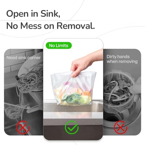 WERKI 30PCS Free-standing Kitchen Sink Strainer Bags 1