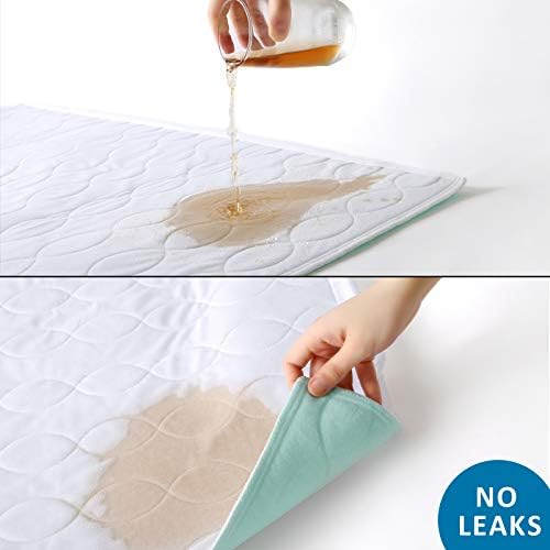 MBJERRY Reusable Waterproof Bed Protector Pads 34x52 Inches