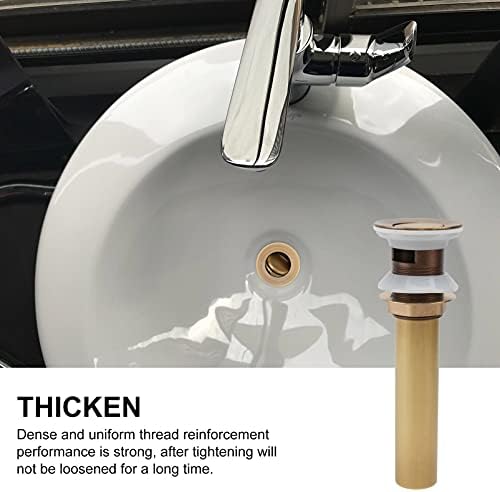 Artibetter Copper Sink Drain Strainer with Overflow Prevention 1