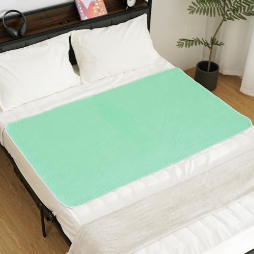 YEERSWAG Reusable Waterproof Bed Pads 2 Pack Green