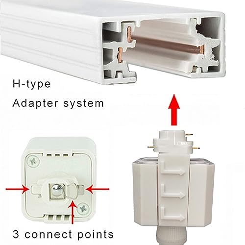 Adjustable H-Track Ceiling Light with Marble Shade